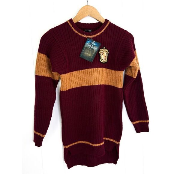 NWT Harry Potter Replica Costume Lambswool Gryffindor Sweater Scotland XS - Picture 1 of 12